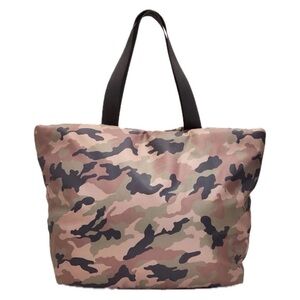 Large Camo Quilted Puffer Tote Bag (BD10)